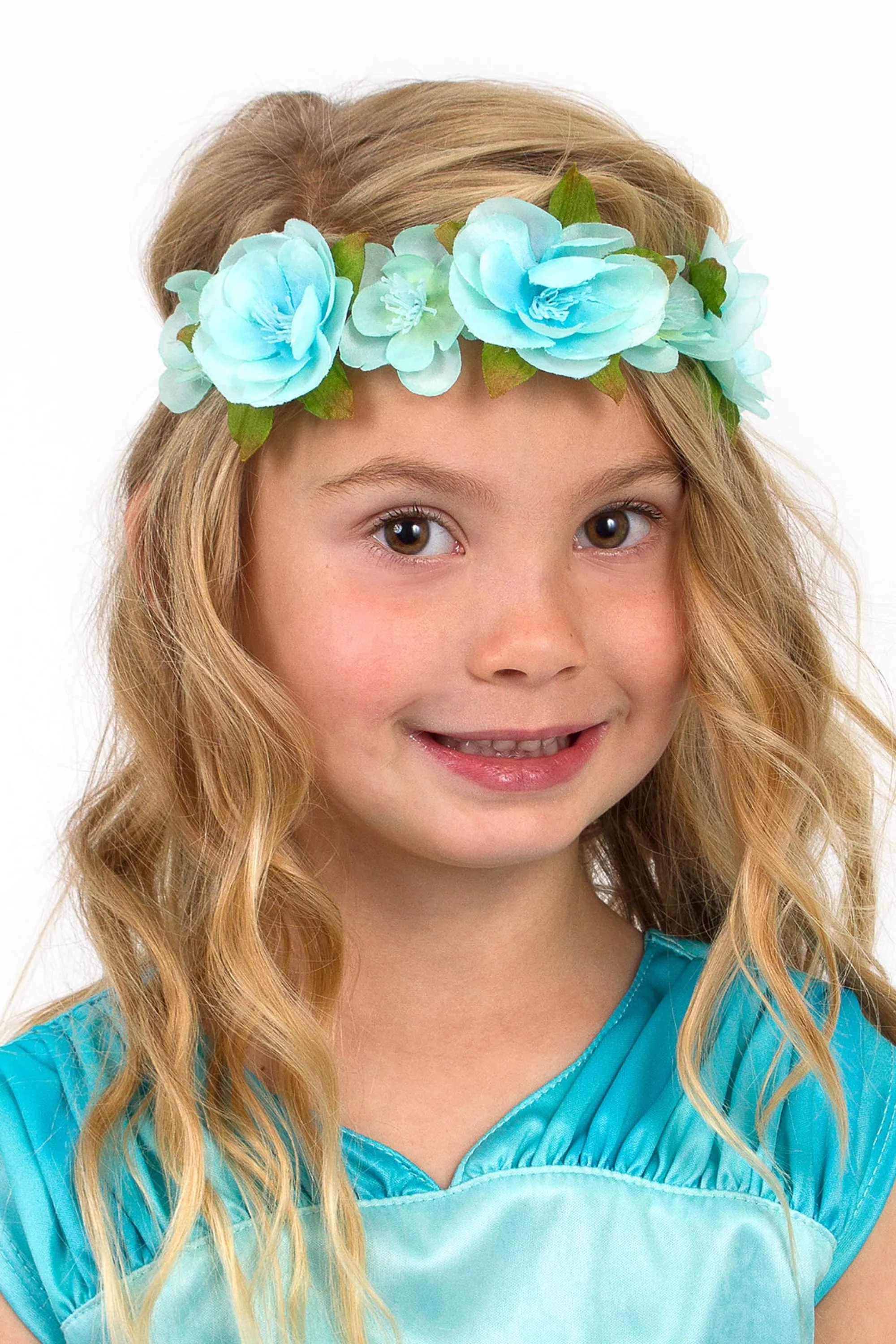 Little Adventures Accessories>Teal Flower Headband
